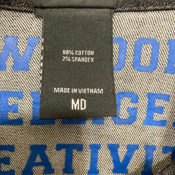 Harry Potter Ravenclaw House denim Jacket Womens Size Medium Hot Topic Black - Picture 5 of 7